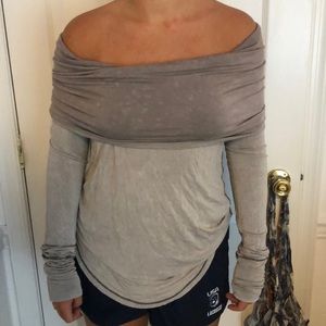 Free people off the shoulder shirt